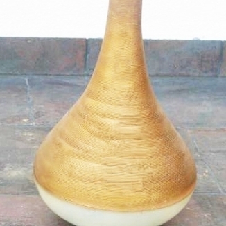 Perłowo- złoty wazon